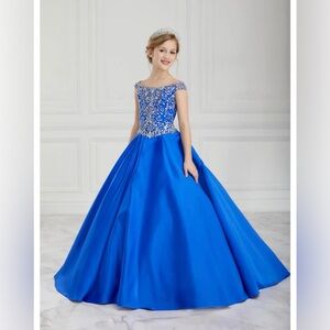 Royal Blue Tiffany Girl’s Pageant Dress